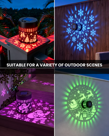 Kindulo™ Christmas Decorative Solar Projection Light, IP65 Waterproof