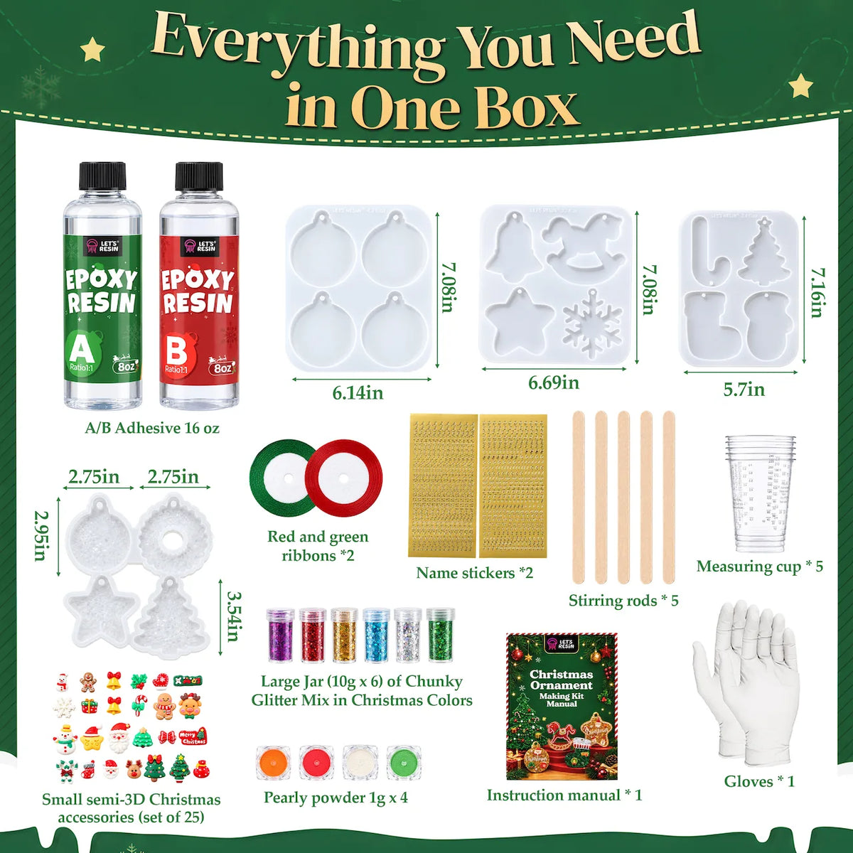 Christmas Ornaments Making All-in-one Kit